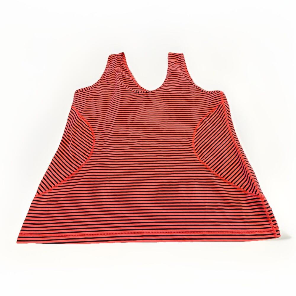 Zella Womens Performer Coral Bloom Striped Sleeveless Tank Top Size 2X NWT New
